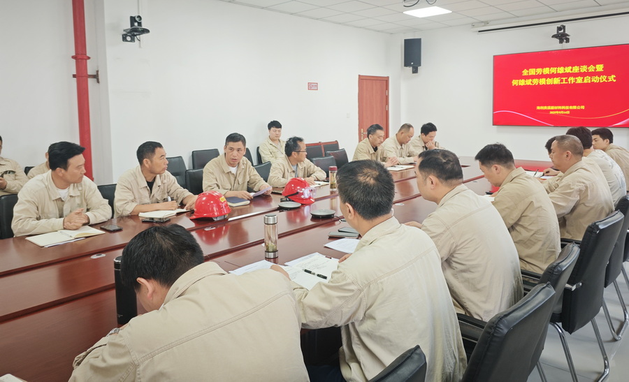 海利貴溪公司召開全國勞模何雄斌座談會(huì)暨何雄斌勞模創(chuàng)新工作室啟動(dòng)儀式